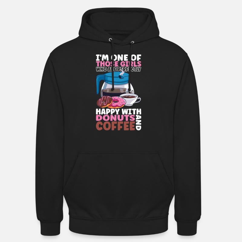 Kaffee Donuts - Unisex Hoodie - Schwarz