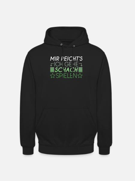 Schach Spruch - Unisex Hoodie - Schwarz
