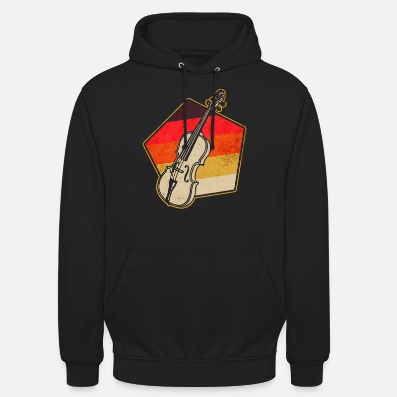 Violon Violoniste Instrument - Sweat-shirt à capuche unisexe - noir