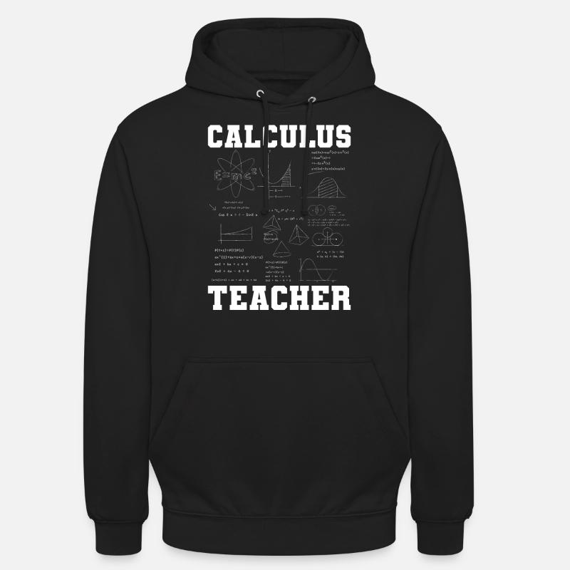 Drôle de calcul-professeur-mathématiques-blague-fun-math - Sweat-shirt à capuche unisexe - noir