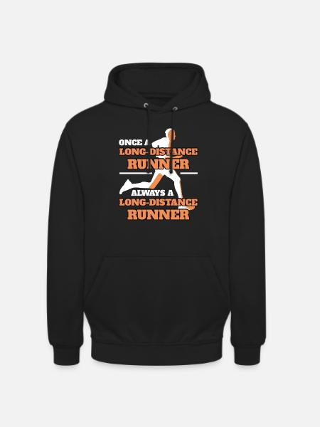 Marathon Runner Player Løbetøj - Hættetrøje unisex - sort
