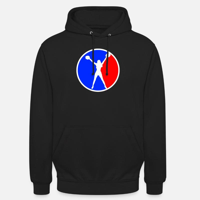 logo de cheerleading - Sweat-shirt à capuche unisexe - noir