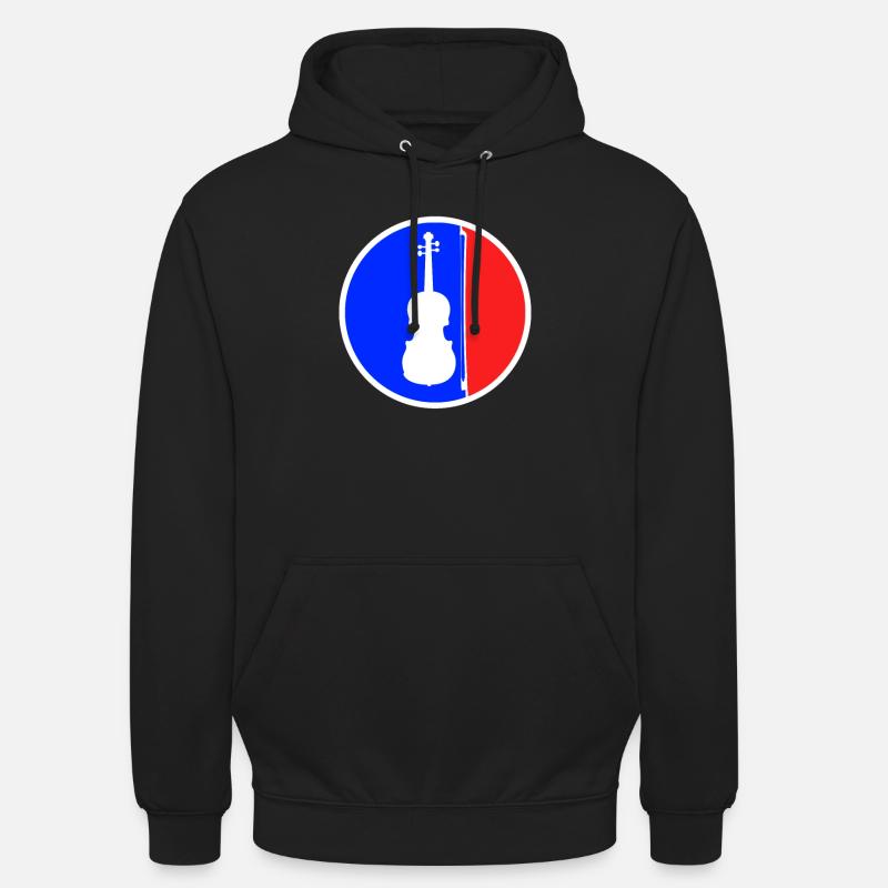 Logo du violon - Sweat-shirt à capuche unisexe - noir