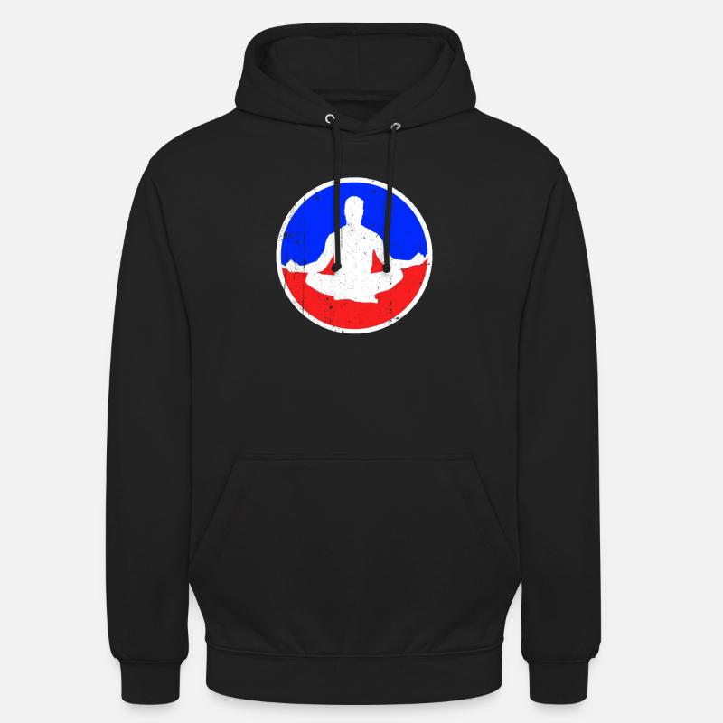 Logo de méditation - Sweat-shirt à capuche unisexe - noir