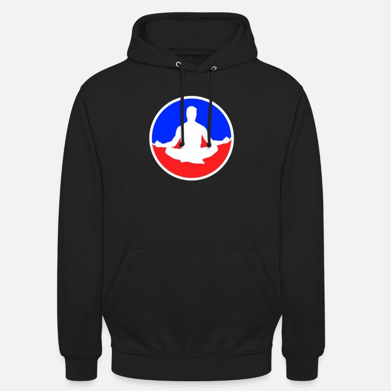 Logo de méditation - Sweat-shirt à capuche unisexe - noir