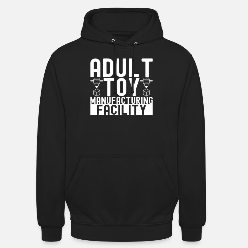 Impression 3D - Sweat-shirt à capuche unisexe - noir