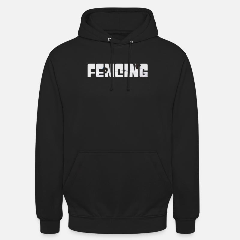 Fechten - Unisex Hoodie - Schwarz