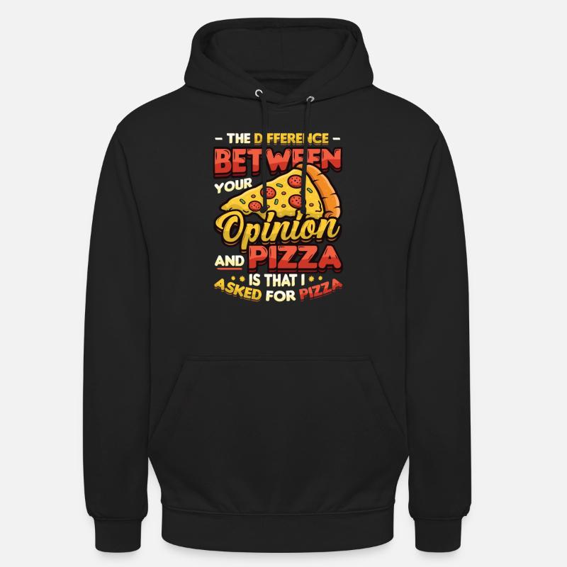J’ai demandé une pizza. - Sweat-shirt à capuche unisexe - noir