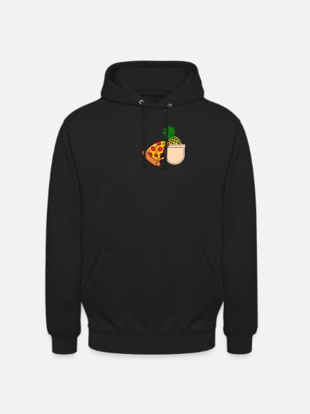 Pizza Pineapple - Unisex Hoodie - black