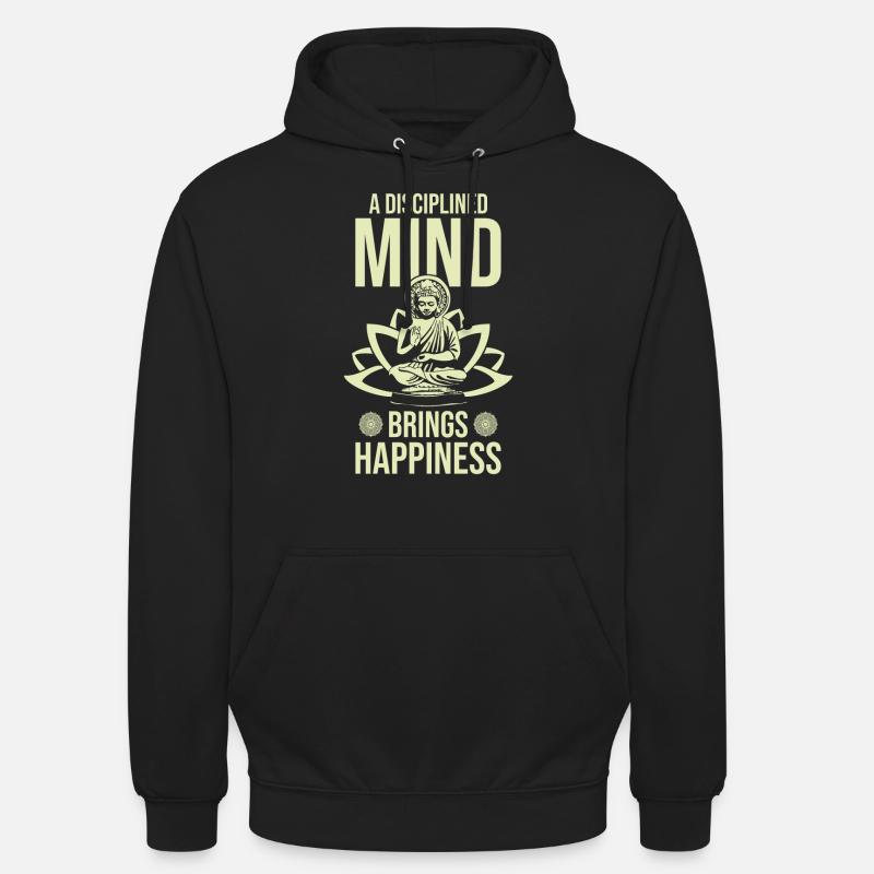 Citation Zen de Bouddha - Sweat-shirt à capuche unisexe - noir