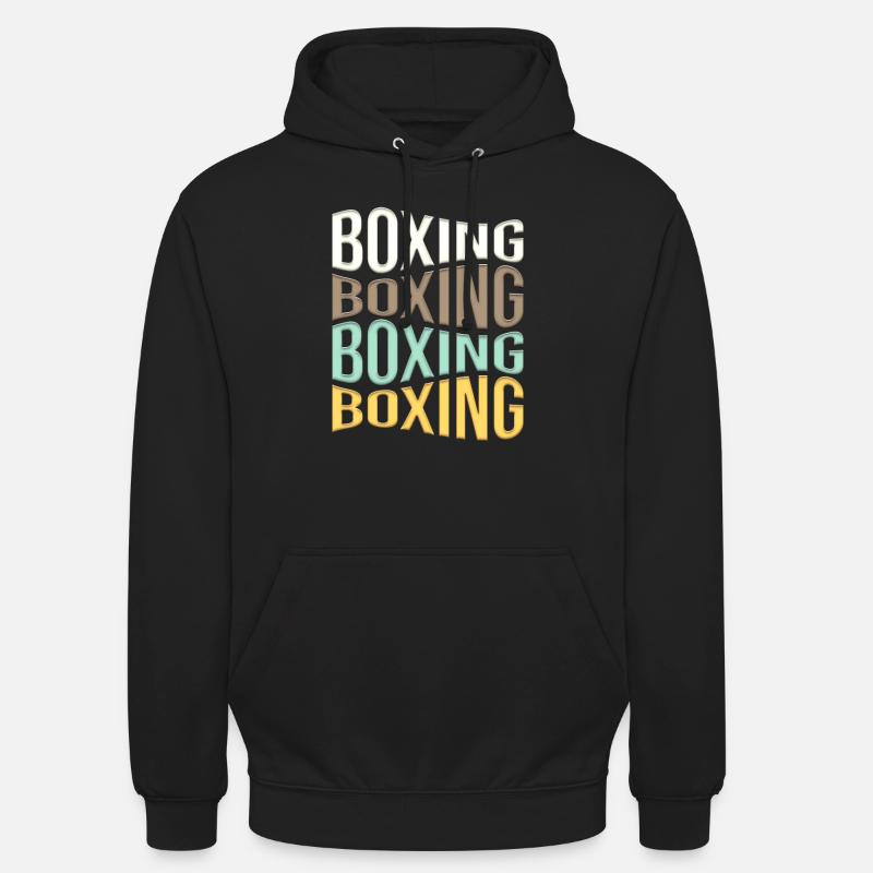 Boxe - Sweat-shirt à capuche unisexe - noir