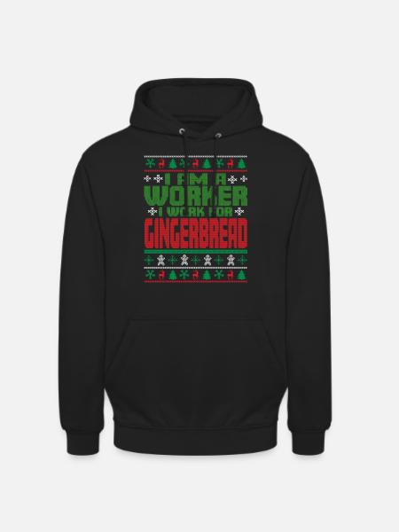 Workers' Christmas Slogan - Unisex Hoodie - black