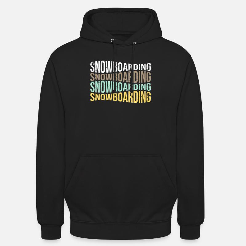 Planche à neige - Sweat-shirt à capuche unisexe - noir