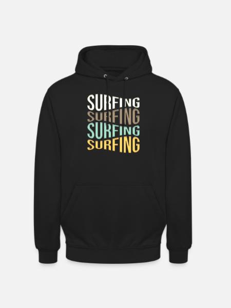 Surfen - Unisex Hoodie - Schwarz