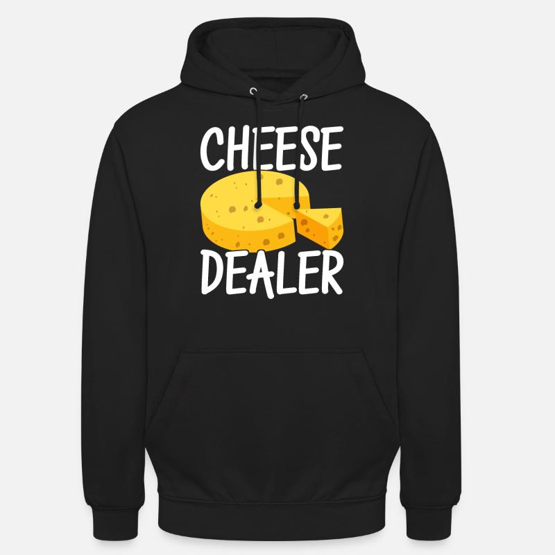 Amateurs de fromage Gouda - Sweat-shirt à capuche unisexe - noir