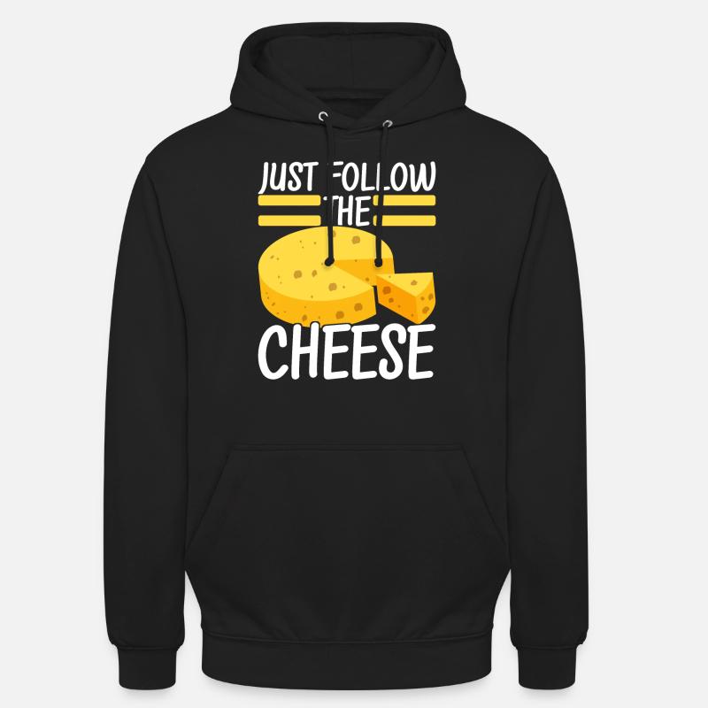 Amateurs de fromage Gouda - Sweat-shirt à capuche unisexe - noir