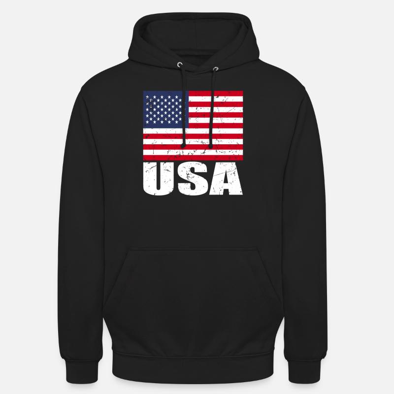 Drapeau de cerf - Sweat-shirt à capuche unisexe - noir