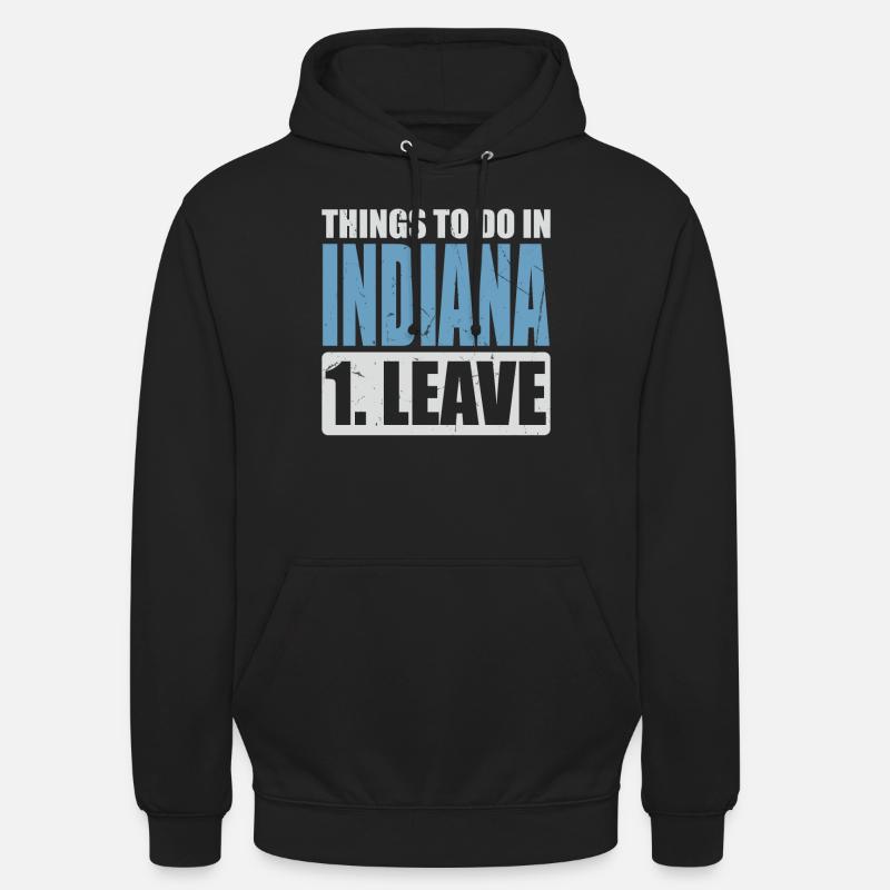 Mème de l’Indiana - Sweat-shirt à capuche unisexe - noir