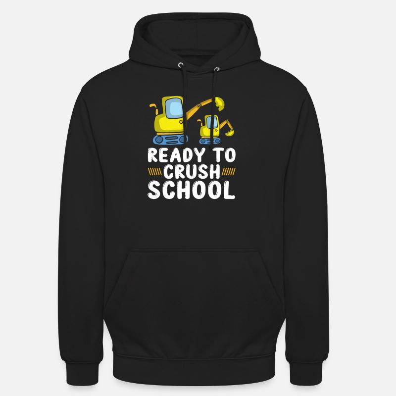 Ready To Crush Schule Bagger - Unisex Hoodie - Schwarz
