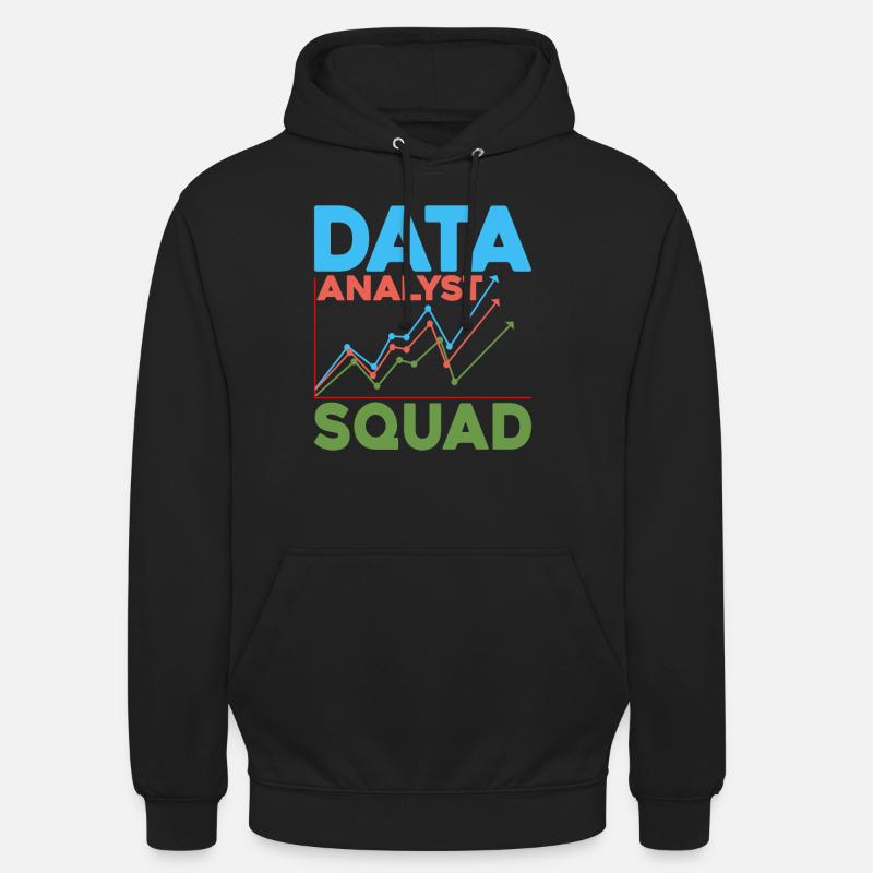 Data Analyst Squad 5 - Unisex Hoodie - black