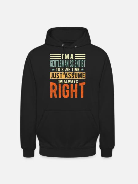 Gentleman scientist - Unisex Hoodie - black