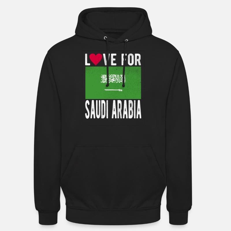 Saudi Arabia flag - Unisex Hoodie - black