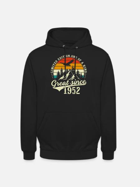 Einzigartig seit 1952 - Unisex Hoodie - Schwarz