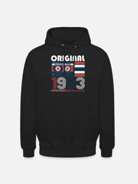 November geboren 1993 29e verjaardag cadeau - Uniseks hoodie - zwart