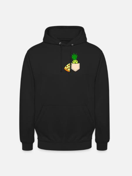 Pizza Pineapple - Unisex Hoodie - black
