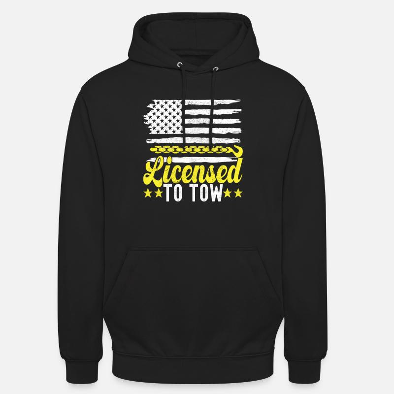 Abschleppwagen Abschleppdienst - Unisex Hoodie - Schwarz