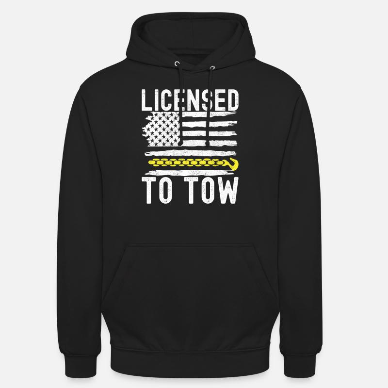 Abschleppwagen Abschleppdienst - Unisex Hoodie - Schwarz