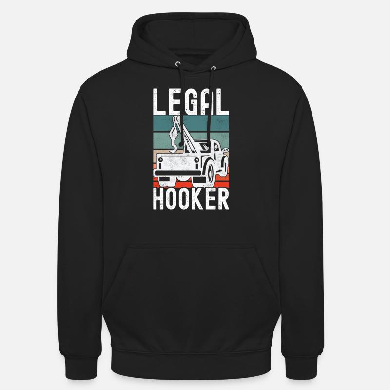 Abschleppwagen Abschleppdienst - Unisex Hoodie - Schwarz