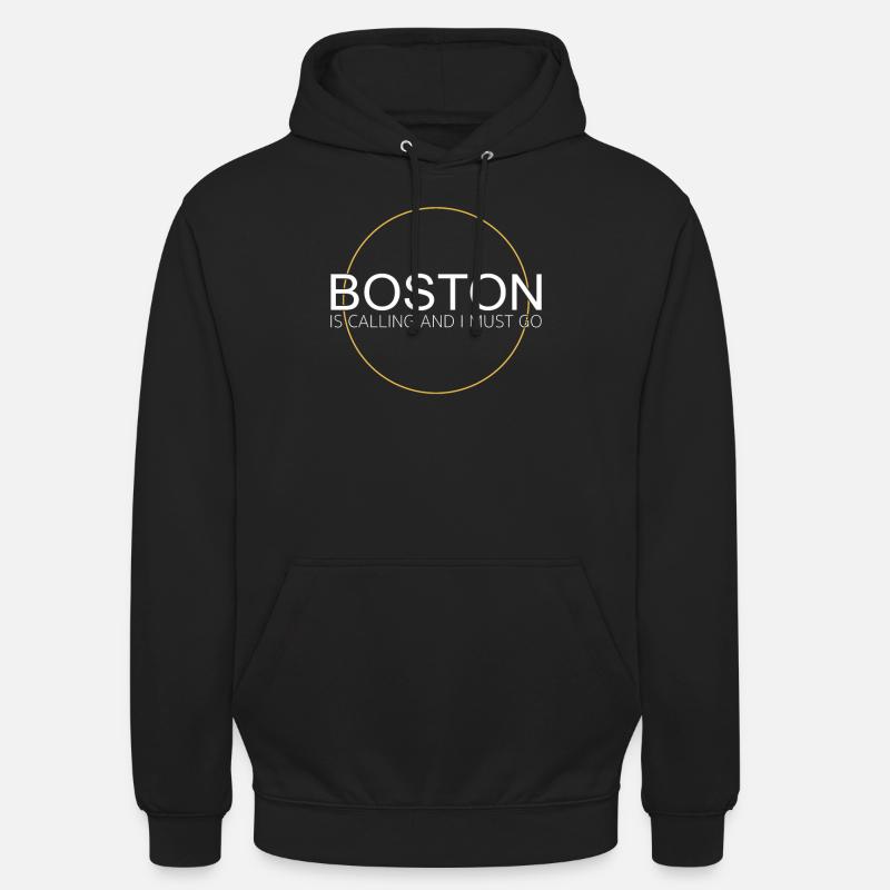 Dicton de Boston - Sweat-shirt à capuche unisexe - noir