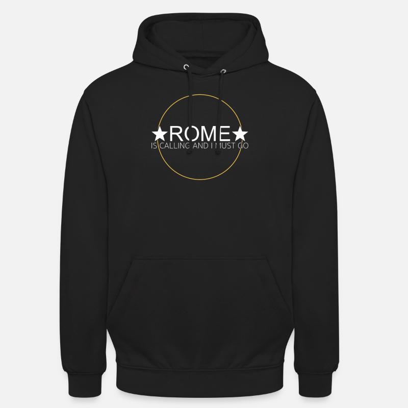 Dicton de Rome - Sweat-shirt à capuche unisexe - noir