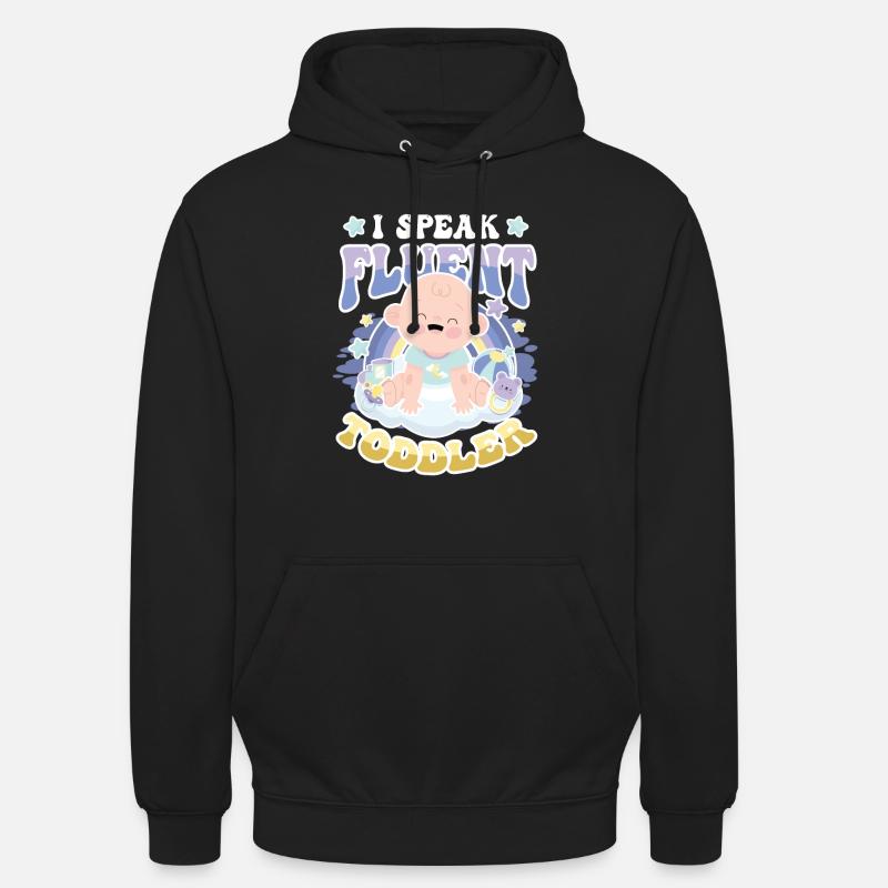 Je parle couramment Toddler - Sweat-shirt à capuche unisexe - noir