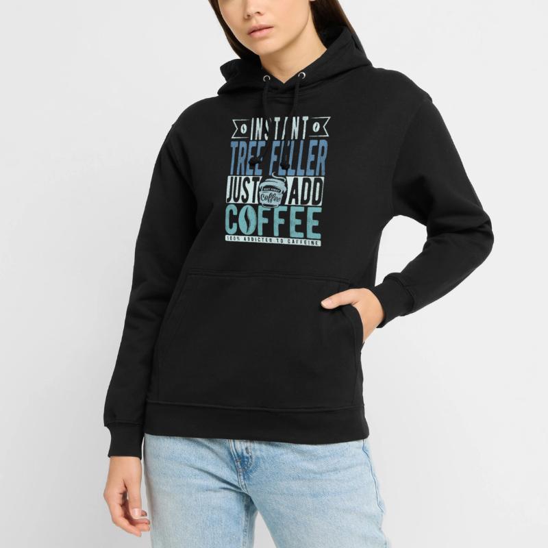 Baum Faller Kaffee Spruch Unisex Hoodie