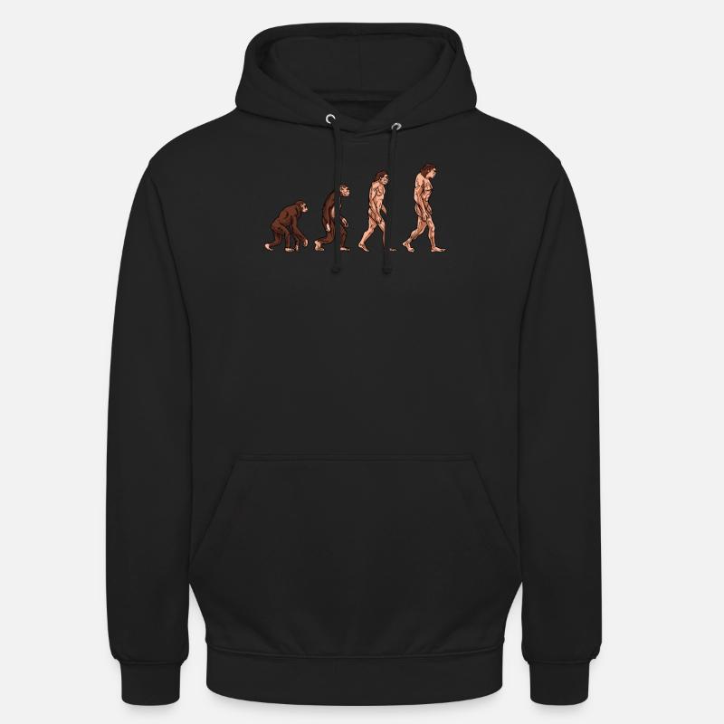 Human evolution - Unisex Hoodie - black