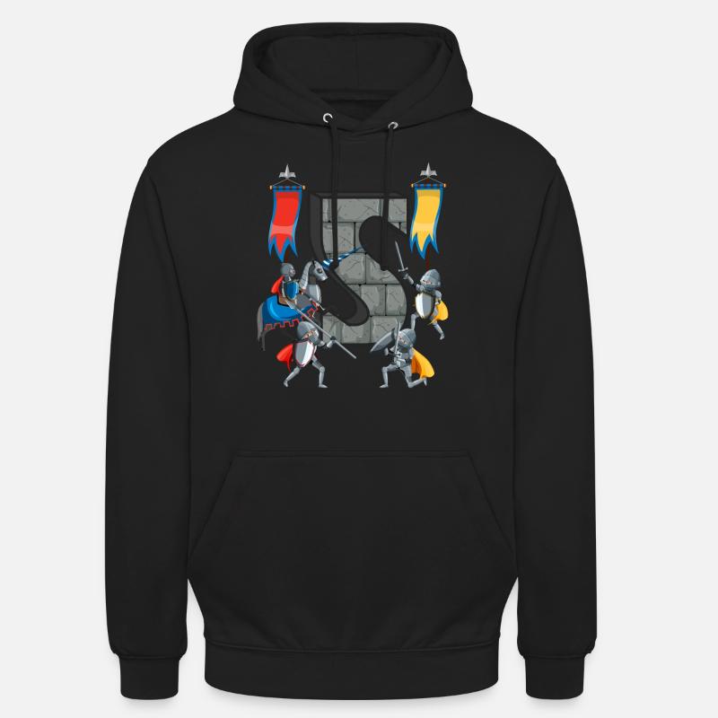 Mittelalterliche Ritter Mittelalter Geschichte - Unisex Hoodie - Schwarz