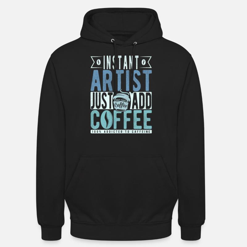 Dicton de café Buchalter - Sweat-shirt à capuche unisexe - noir