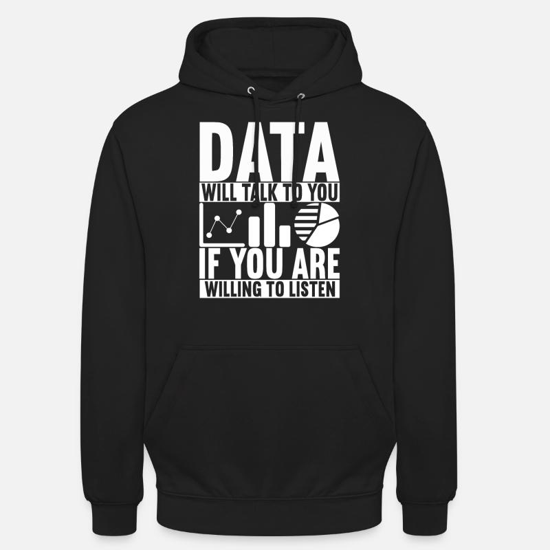 Data Scientist Data Analyst - Unisex Hoodie - Schwarz