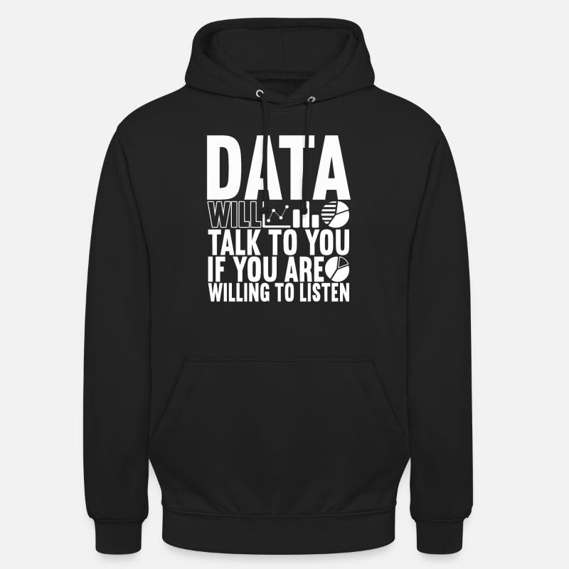 Data Scientist Data Analyst - Unisex Hoodie - Schwarz