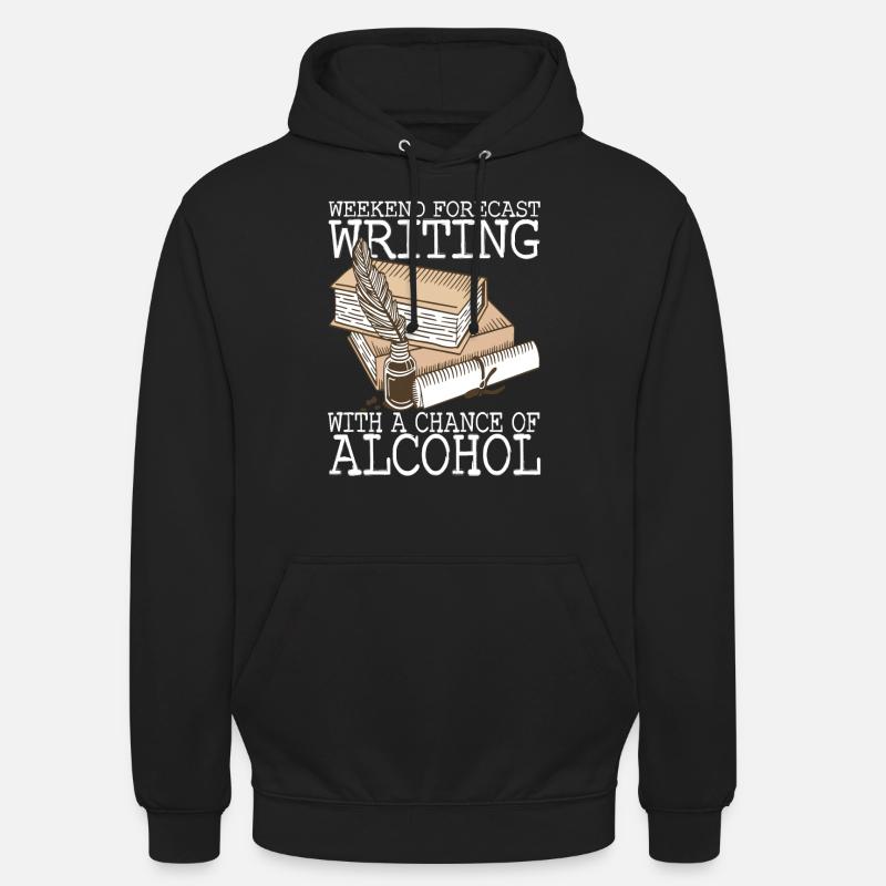 Auteur Schreiber - Sweat-shirt à capuche unisexe - noir