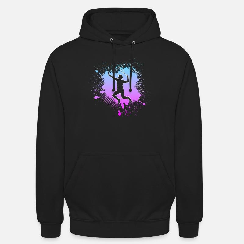 Badminton - Sweat-shirt à capuche unisexe - noir
