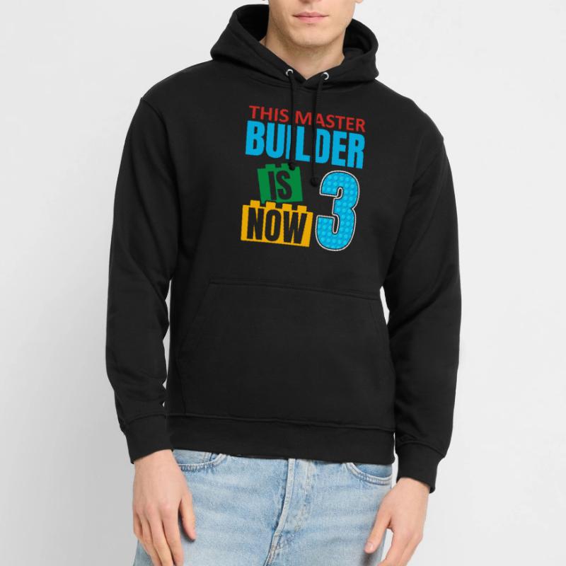 Ce constructeur est maintenant 3, blocs de jouets 3. Sweat-shirt à capuche unisexe