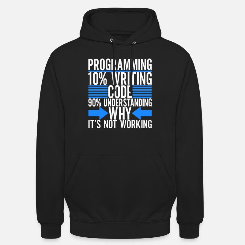 Programmeur Informaticien - Sweat-shirt à capuche unisexe - noir