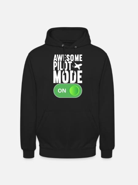 Pilot Flugzeug - Unisex Hoodie - Schwarz