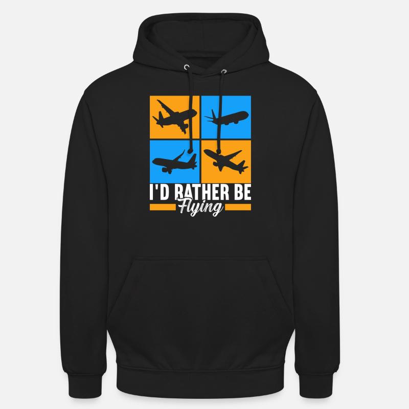 Pilot Flugzeug - Unisex Hoodie - Schwarz