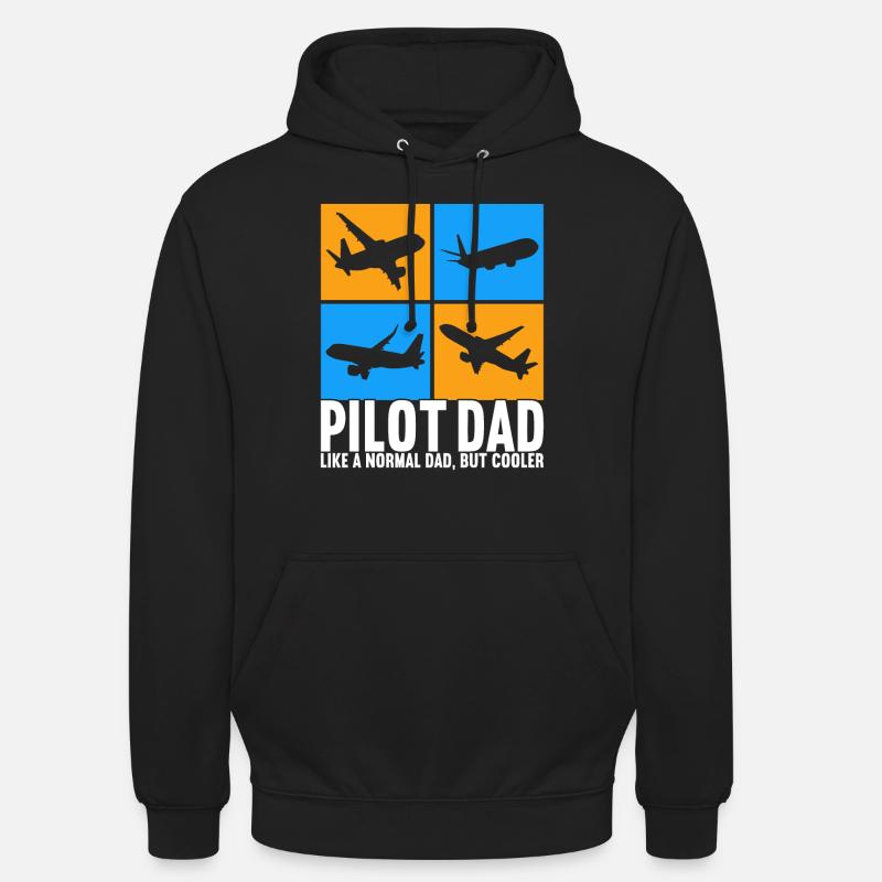 Pilote d’avion - Sweat-shirt à capuche unisexe - noir
