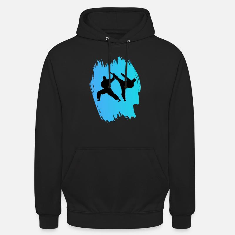 Karaté - Sweat-shirt à capuche unisexe - noir