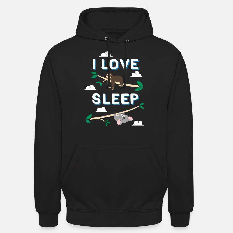 J’aime dormir - Sweat-shirt à capuche unisexe - noir
